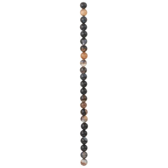 12 Pack: Tuxedo Agate Round Beads, 8mm by Bead Landing®